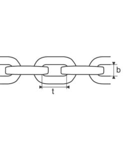 Cadena de eslabones de perfil redondo G80 8 mm