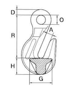 Gancho de agarre 3,2T