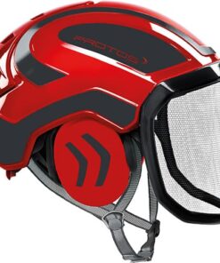 Casco Protos Integral rojo negro
