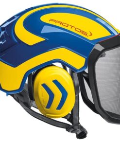 Casco Protos Integral amarillo azul