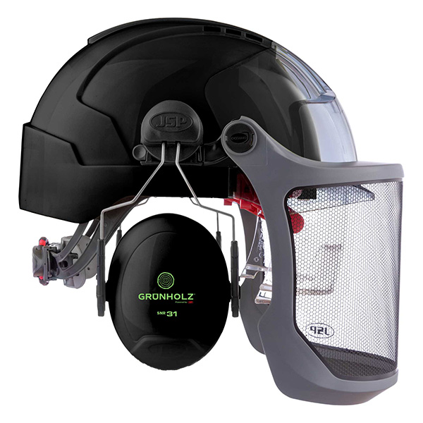 Casco Grünholz forestal negro - Imagen 6