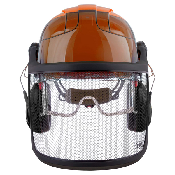 Casco Grünholz forestal orange - Imagen 2